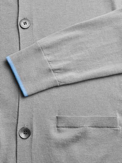 Saratoga Cardigan - Light Grey Heather