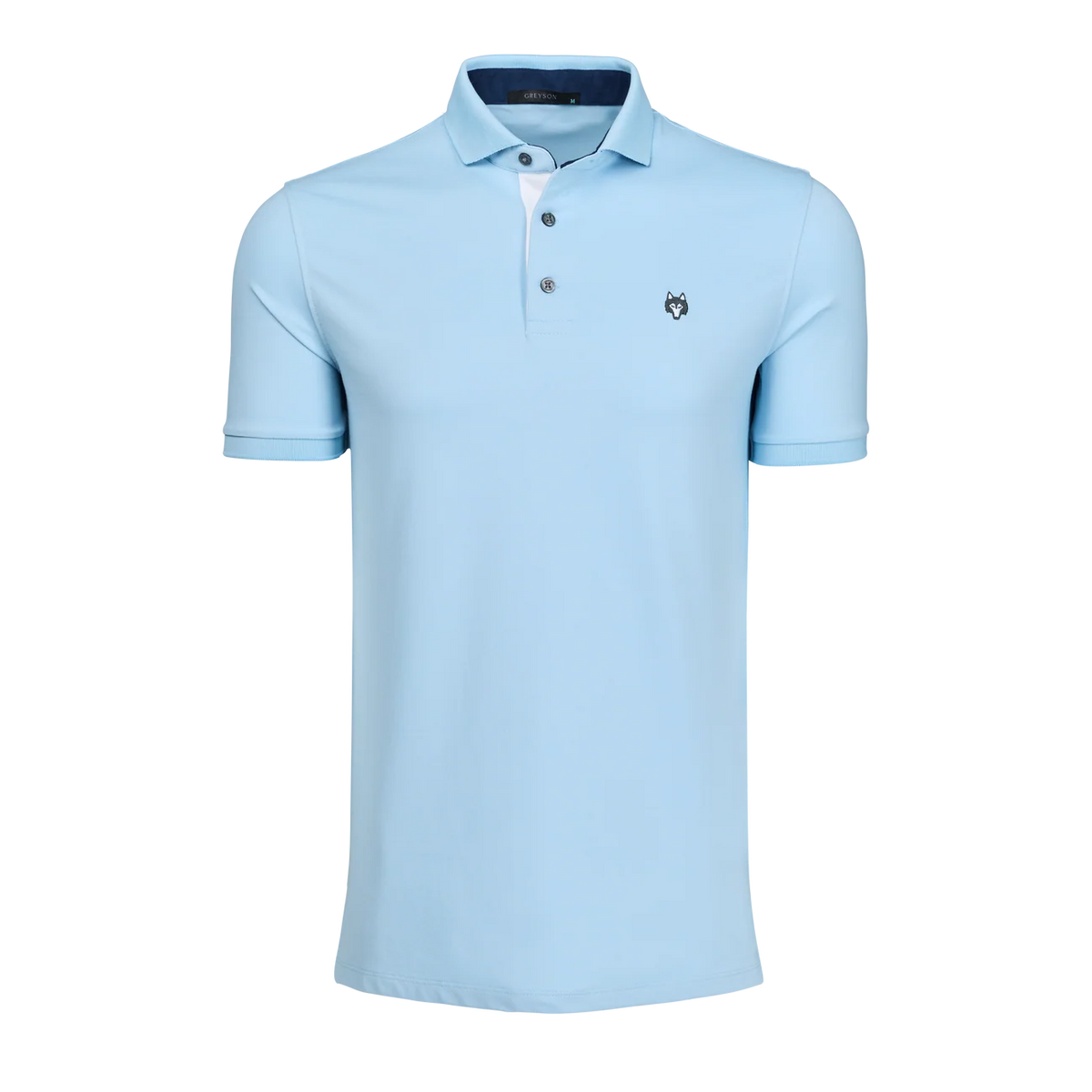 Wolf Icon Polo - Wolf Blue
