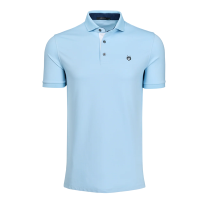 Wolf Icon Polo - Wolf Blue