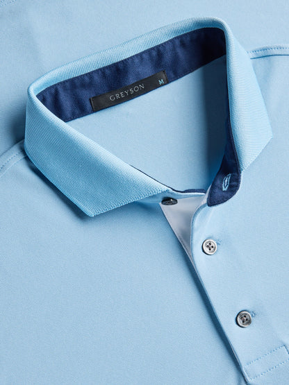 Wolf Icon Polo - Wolf Blue