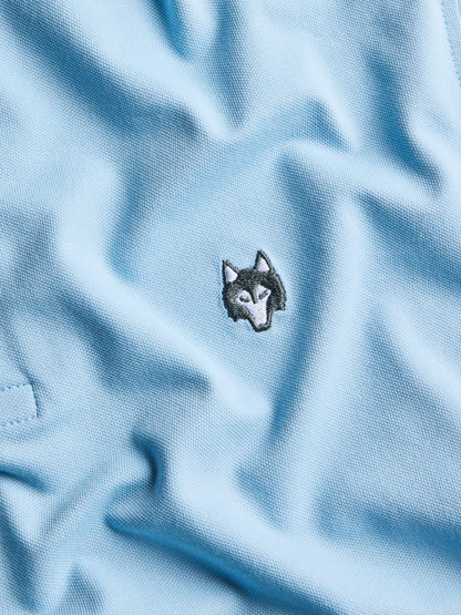 Wolf Icon Polo - Wolf Blue