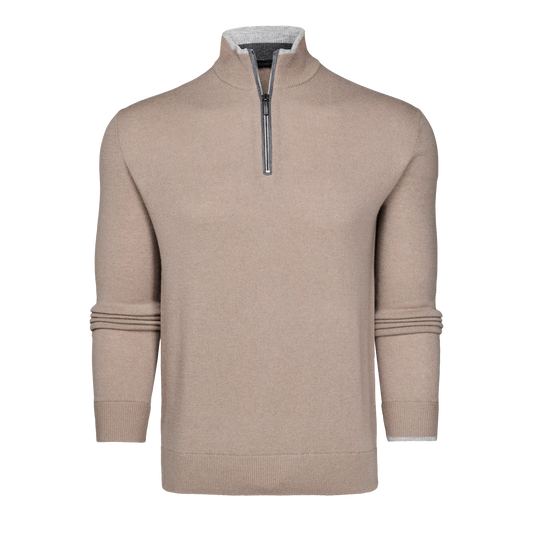 Sebonack Quarter Zip Sweater - Cobblestone