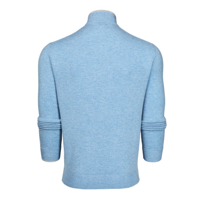 Sebonack Quarter Zip Sweater - Wolf Blue