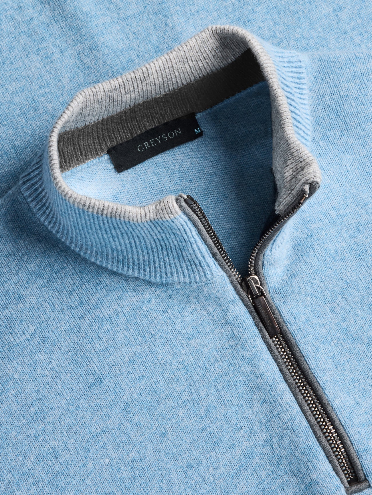 Sebonack Quarter Zip Sweater - Wolf Blue