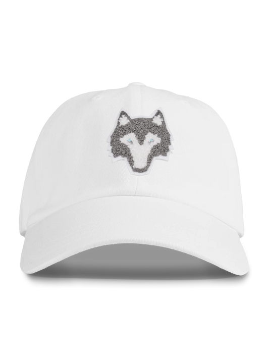 Chenille Wolf Dad Hat - Arctic