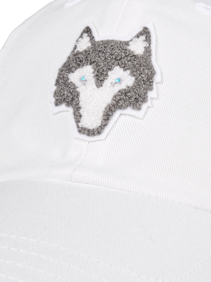 Chenille Wolf Dad Hat - Arctic