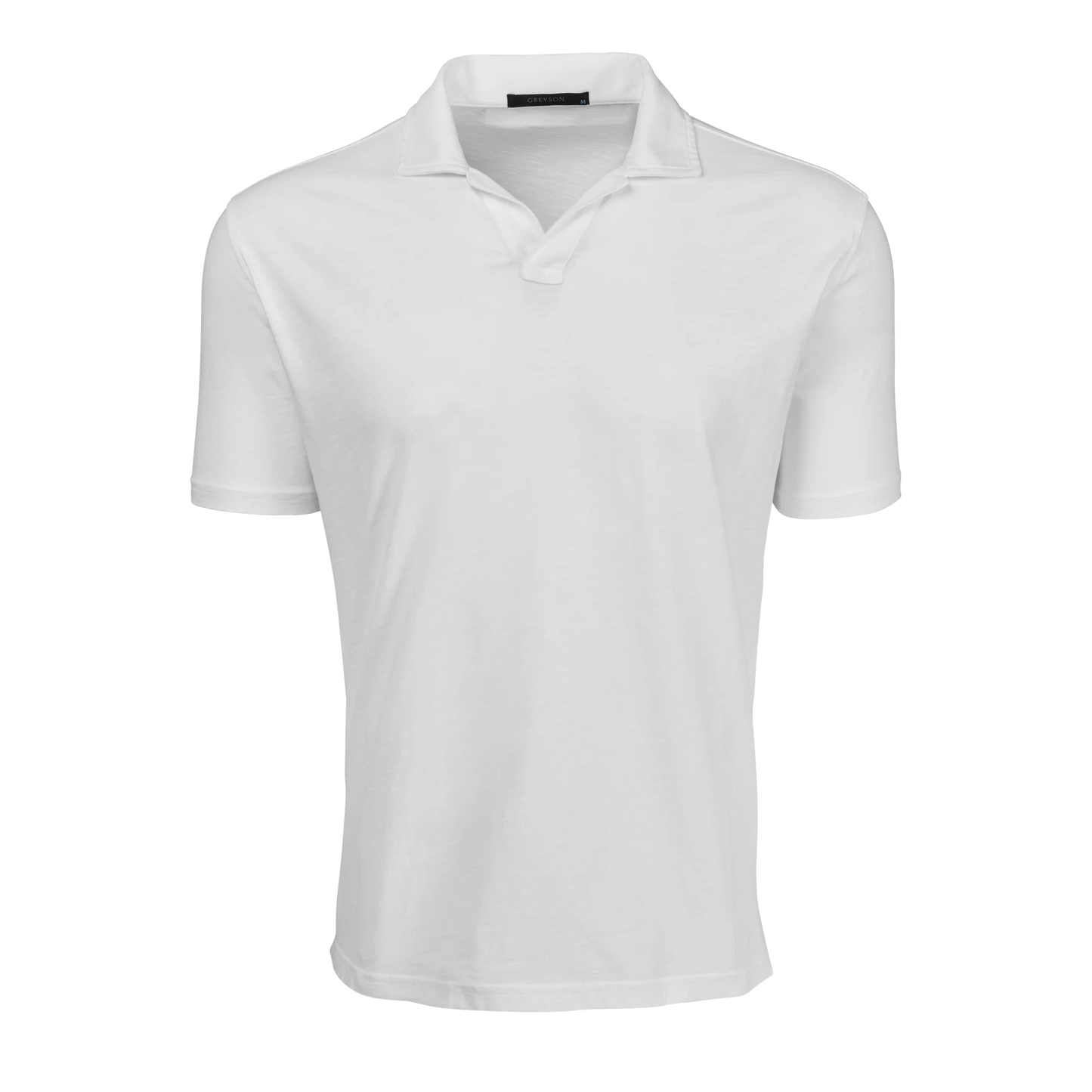 Alpha Slub Johnny Collar Polo - Arctic