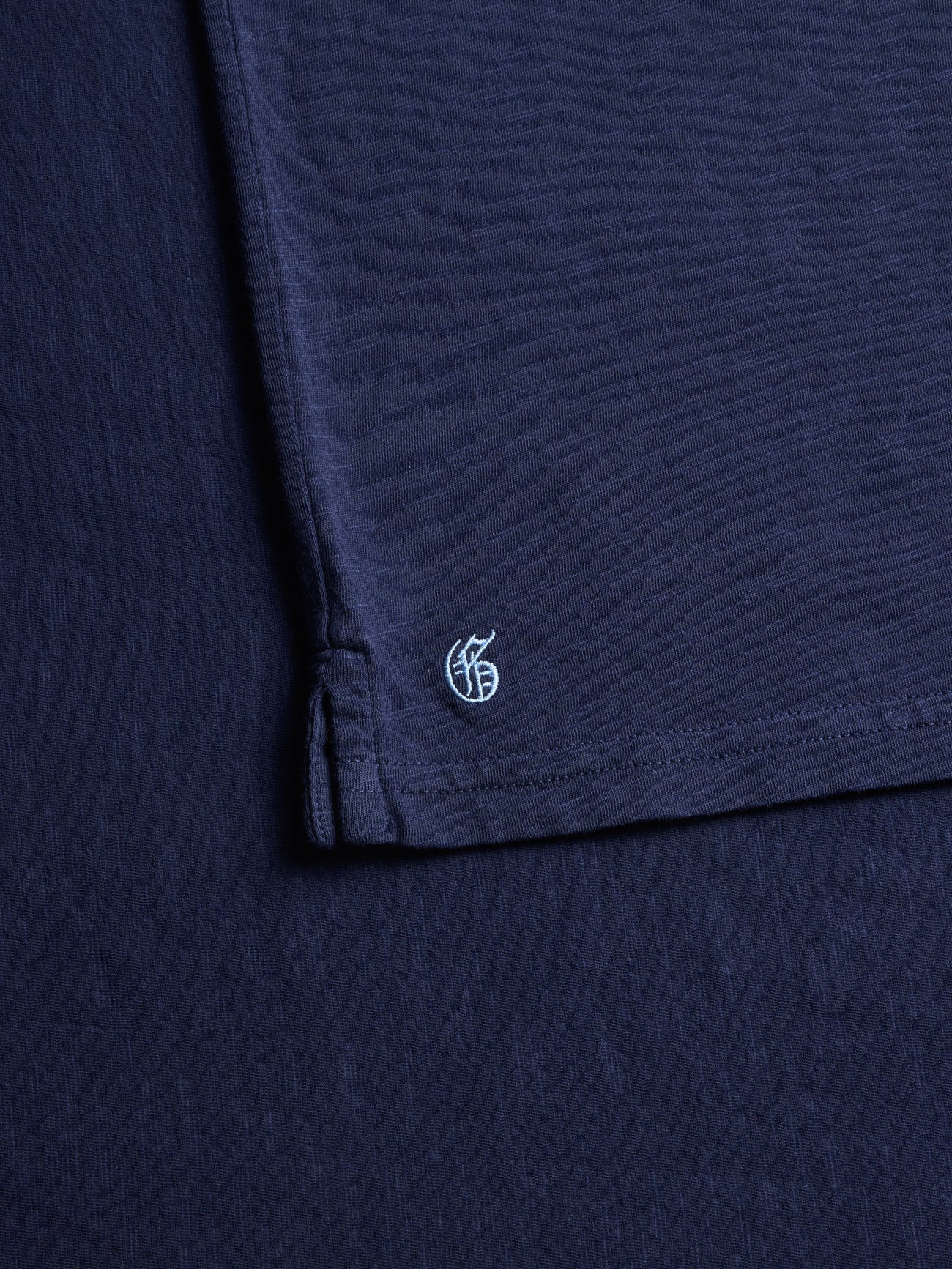 Alpha Slub Johnny Collar Polo - Maltese Blue