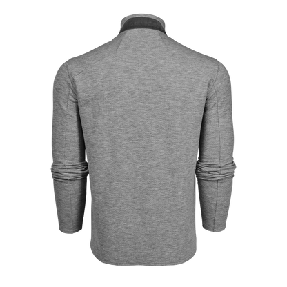 Troy Quarter Zip - Medium Grey Heather