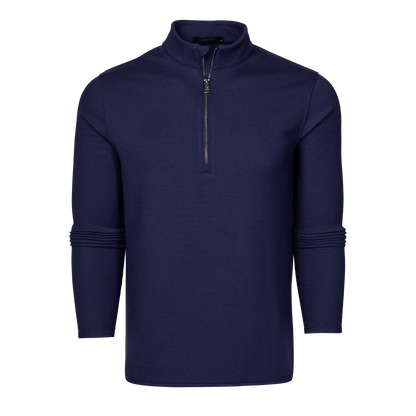 Troy Quarter Zip - Maltese Blue