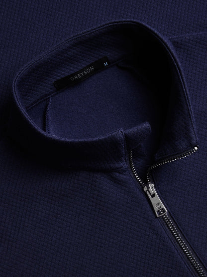 Troy Quarter Zip - Maltese Blue