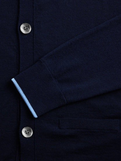 Saratoga Cardigan - Maltese Blue