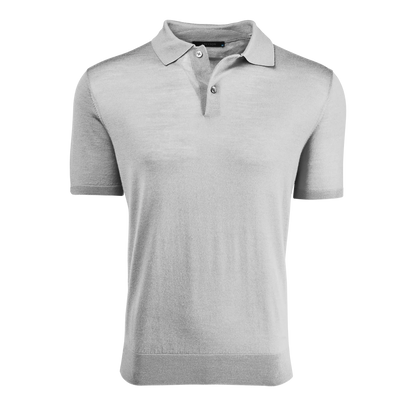 Saratoga SS Sweater Polo - Light Grey Heather