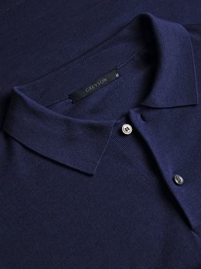 Saratoga SS Sweater Polo - Maltese Blue