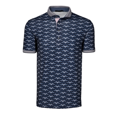 Silver Stilt Polo - Maltese Blue