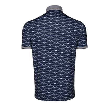 Silver Stilt Polo - Maltese Blue