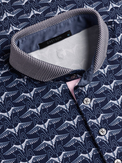 Silver Stilt Polo - Maltese Blue