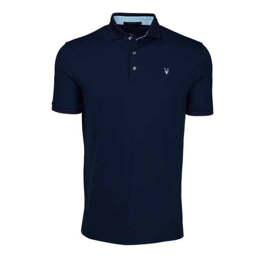 Wolf Icon Polo - Maltese Blue