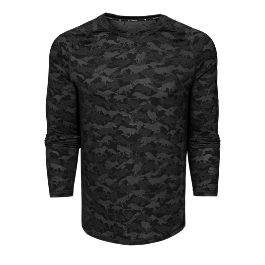 Wolfpack Camo Kennebec LS Sport Tee - Shepherd