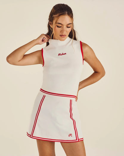 Kara Mockneck Vest - Vanilla