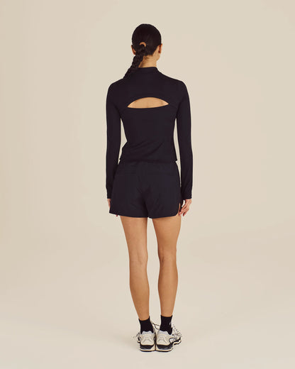 Dani LS Quarter Zip - Black