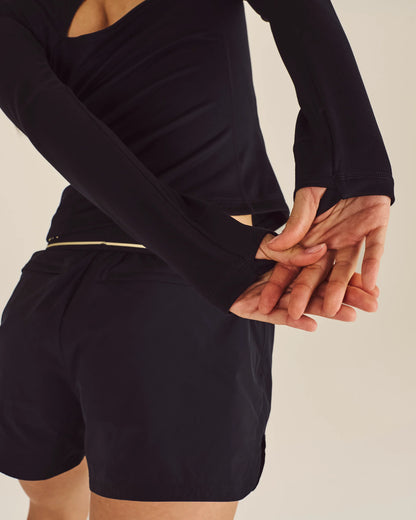 Dani LS Quarter Zip - Black