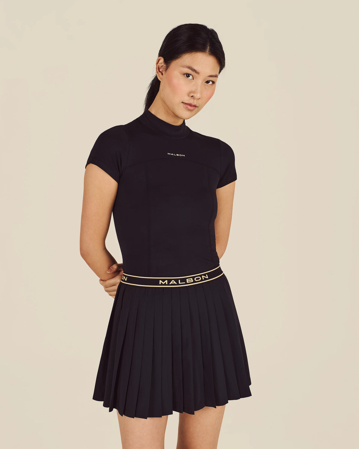 Laurell Pleated Skirt - Black