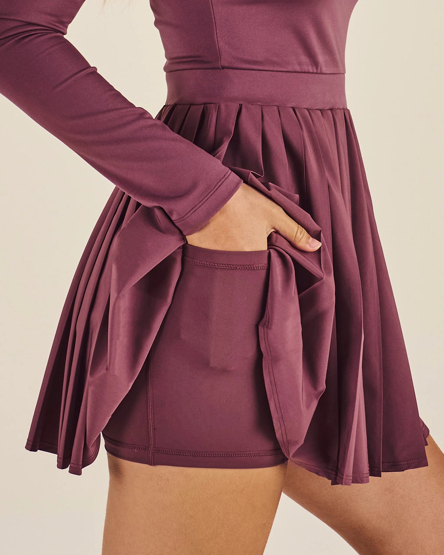 Sable Dress - Plum Wine