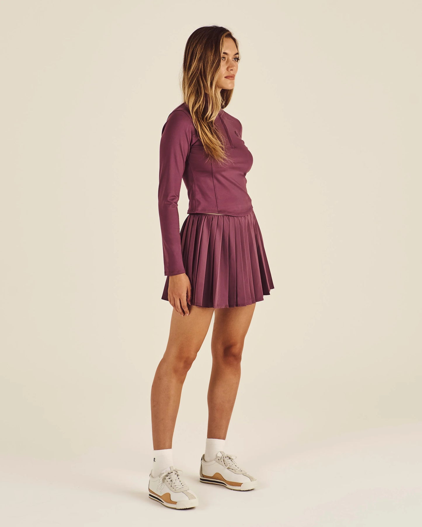 Camila Mid Layer - Plum Wine
