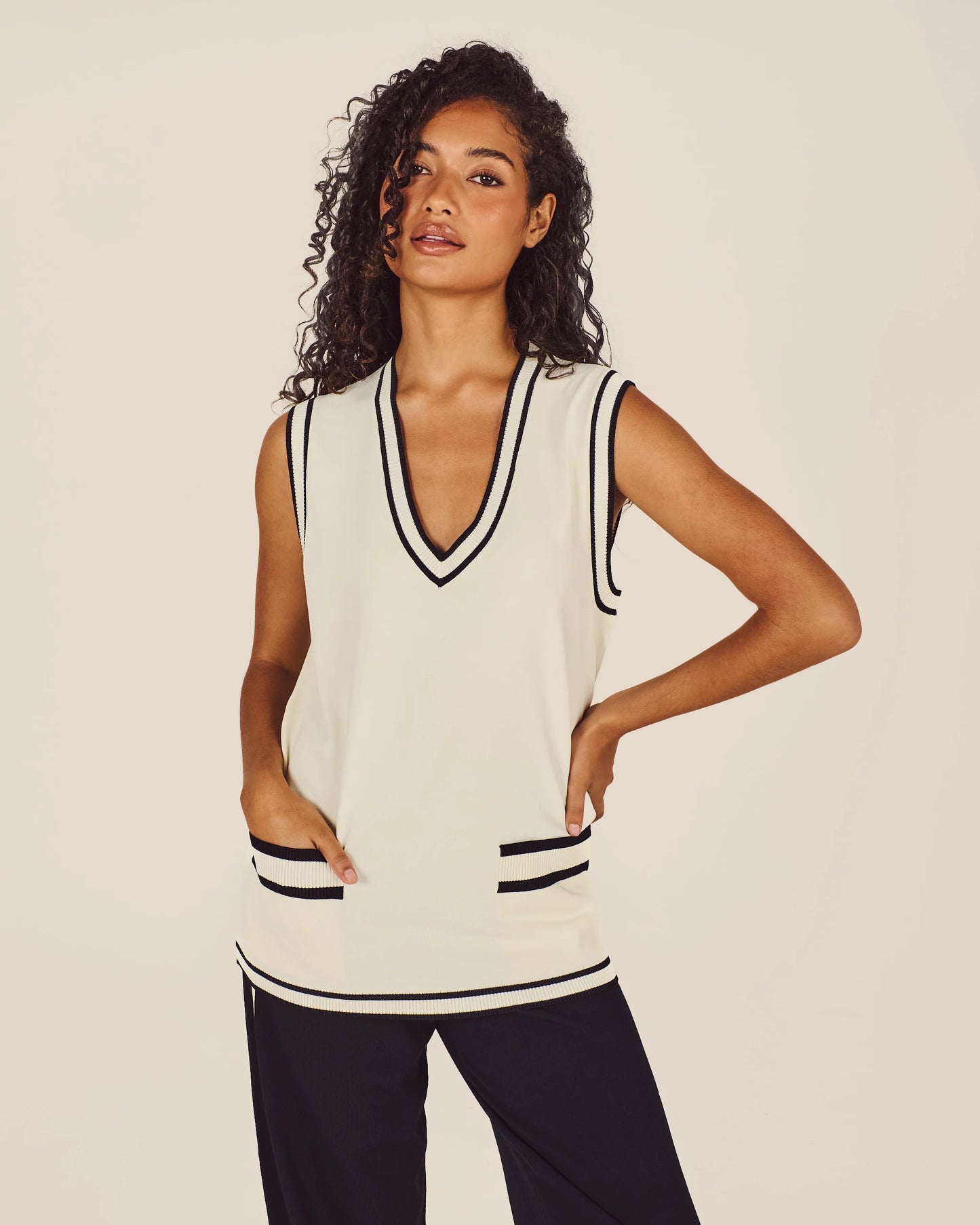 Hannelore Vest - Cream