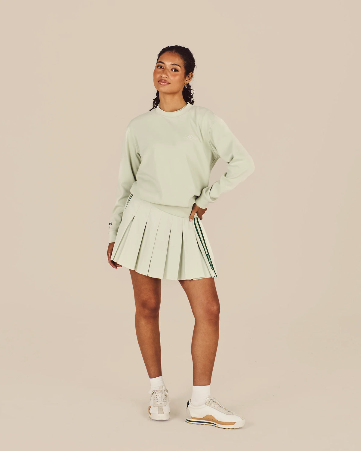 Adeline Crewneck - Green Tint