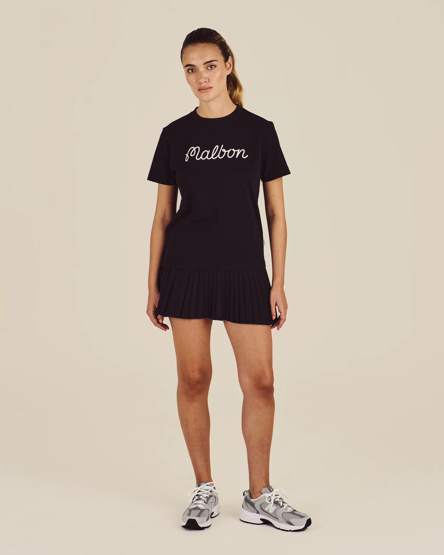 Cosette Script Tee - Black