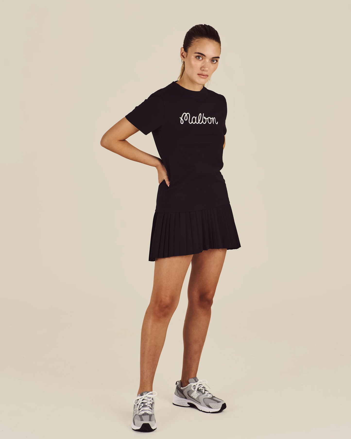 Cosette Script Tee - Black
