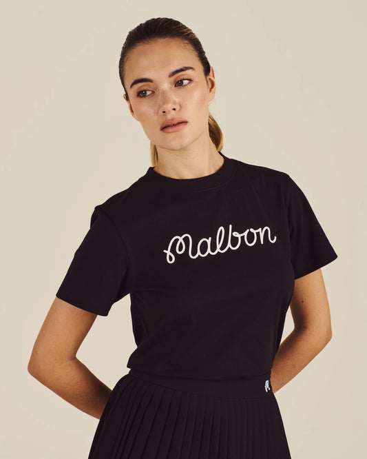 Cosette Script Tee - Black