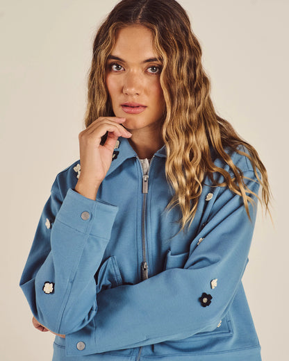 Hana Work Jacket - Blue Shadow