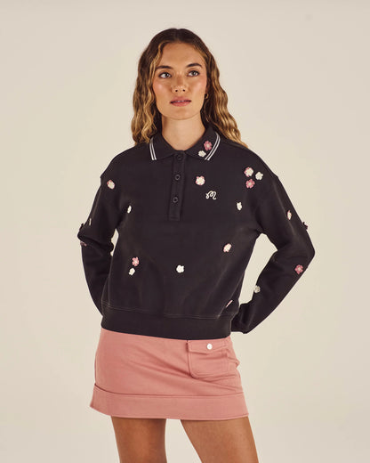 Naomi Blossom Polo - Smokey Black