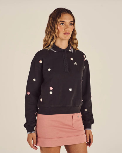 Naomi Blossom Polo - Smokey Black