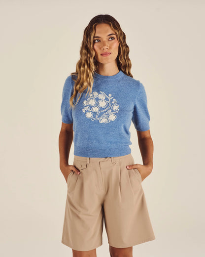 Sakura Sweater - Blue Shadow