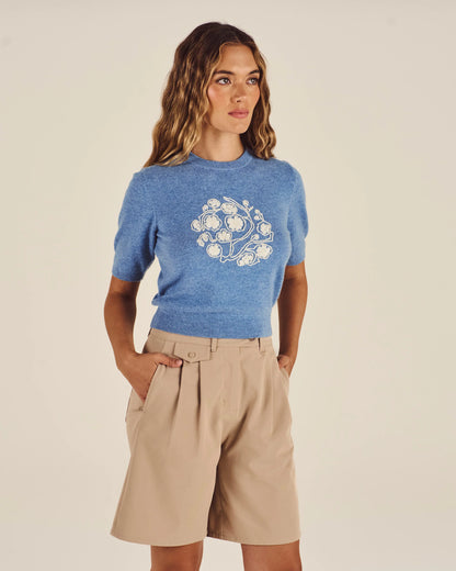 Sakura Sweater - Blue Shadow
