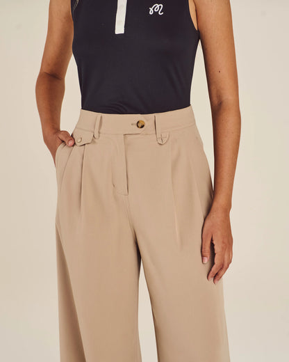 Lucy Wide Leg - Light Taupe