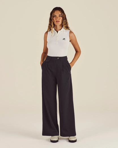 Lucy Wide Leg - Smokey Black