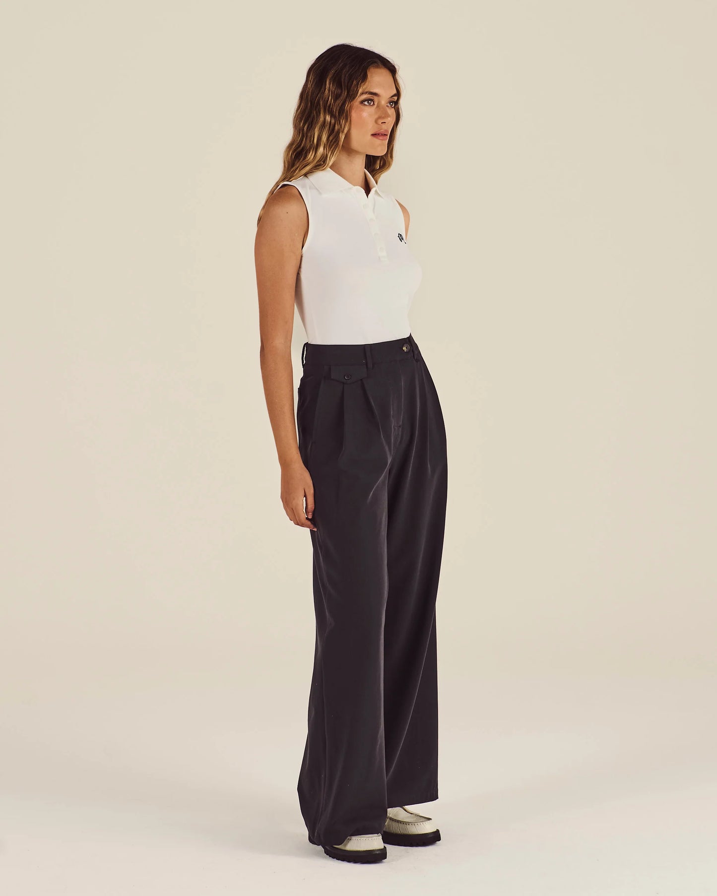 Lucy Wide Leg - Smokey Black