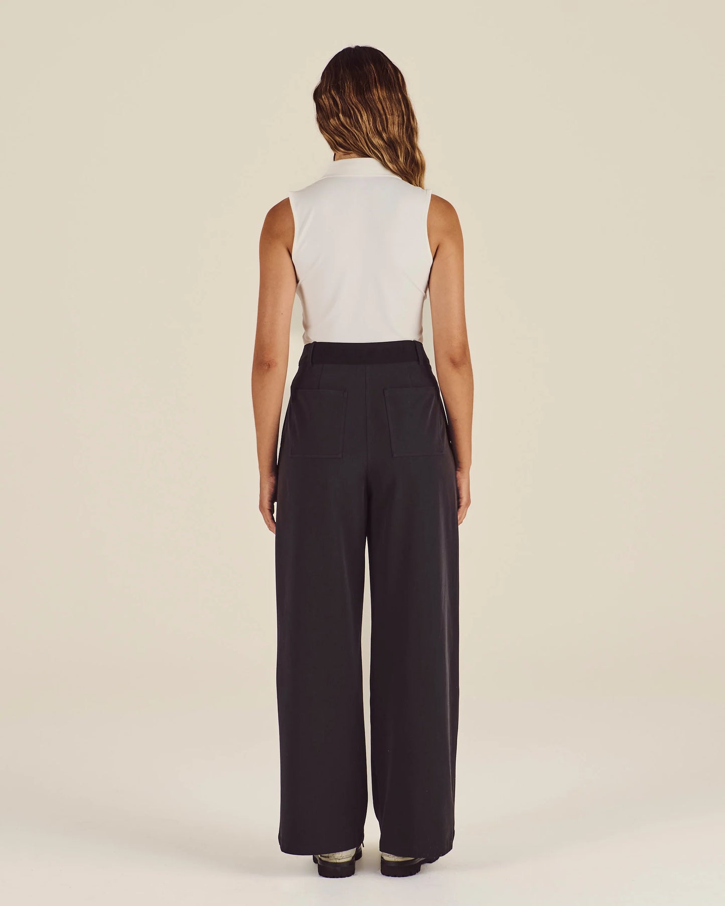 Lucy Wide Leg - Smokey Black