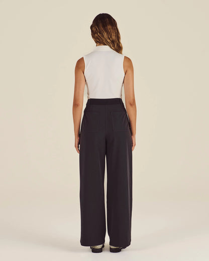 Lucy Wide Leg - Smokey Black