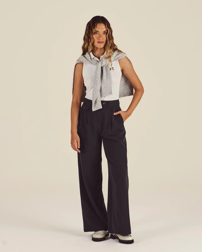 Lucy Wide Leg - Smokey Black
