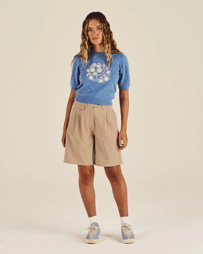 Lucy Culotte Short - Light Taupe