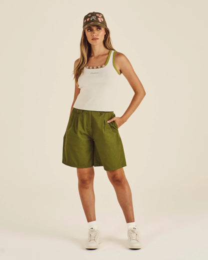 Lucy Culotte Short - Military Green