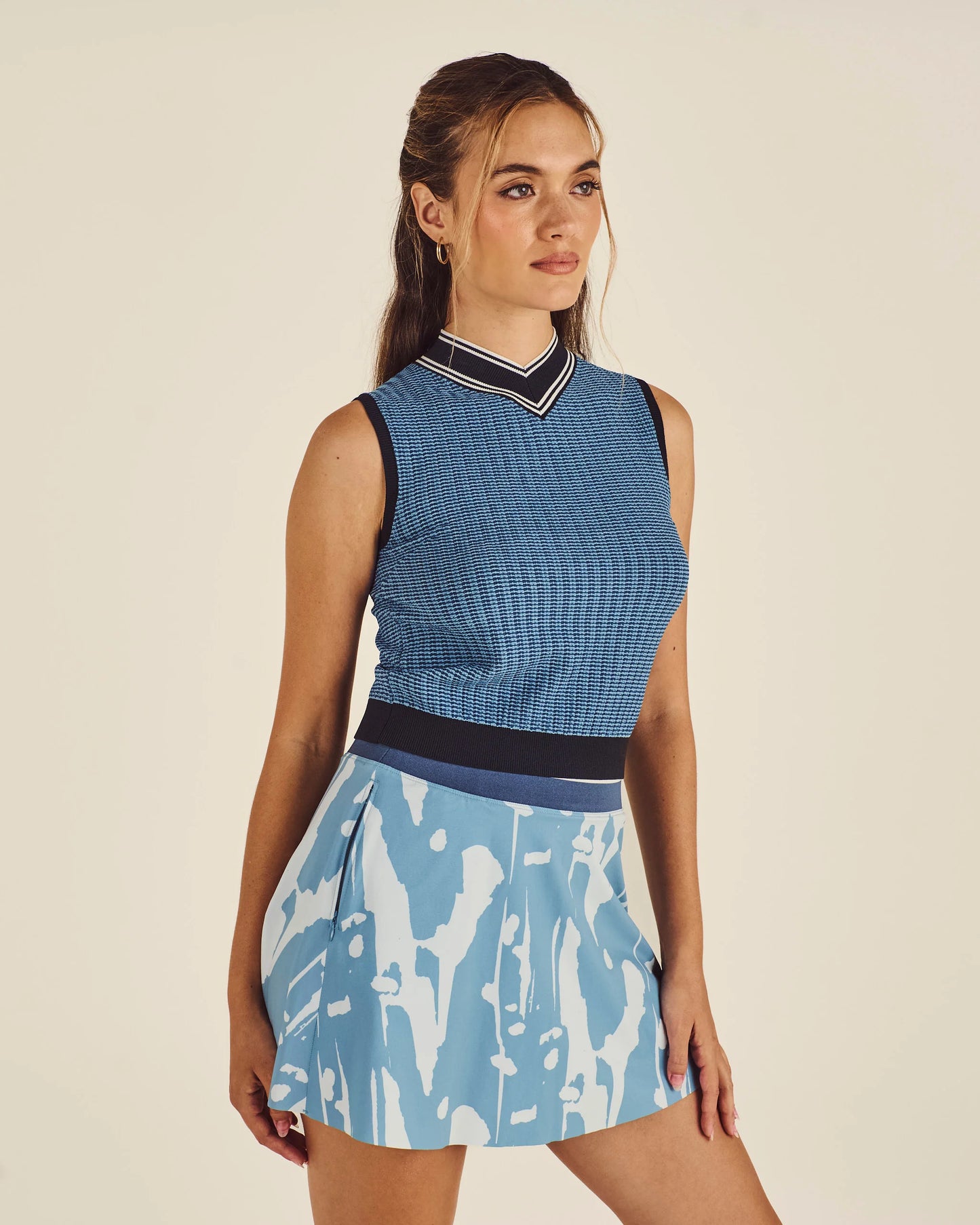 Lily Ink Wash Skirt - Blue Shadow