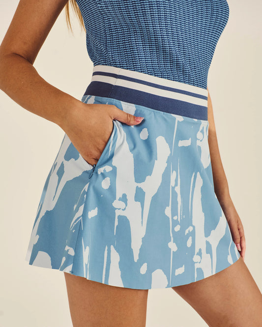 Lily Ink Wash Skirt - Blue Shadow