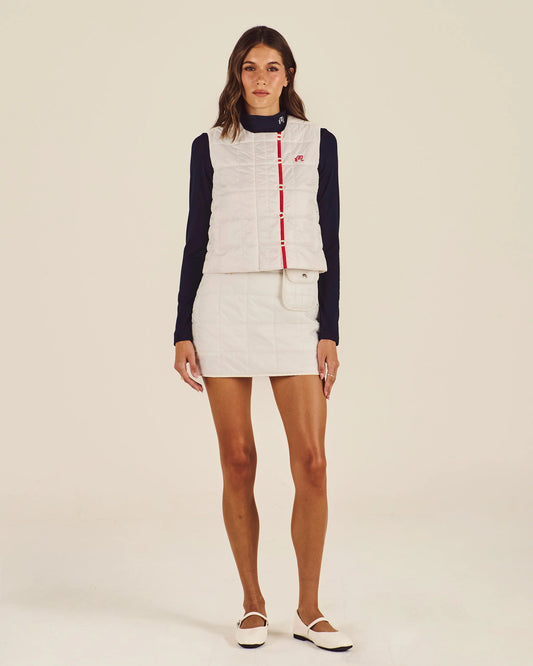 Maya Quilted Vest - Sugar Swizzle